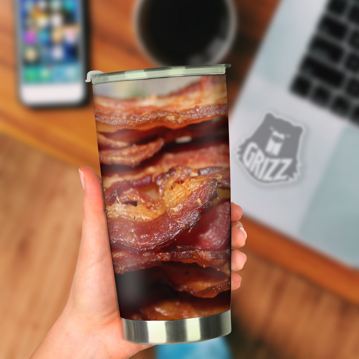 Bacon Crispy Print Tumbler-grizzshop