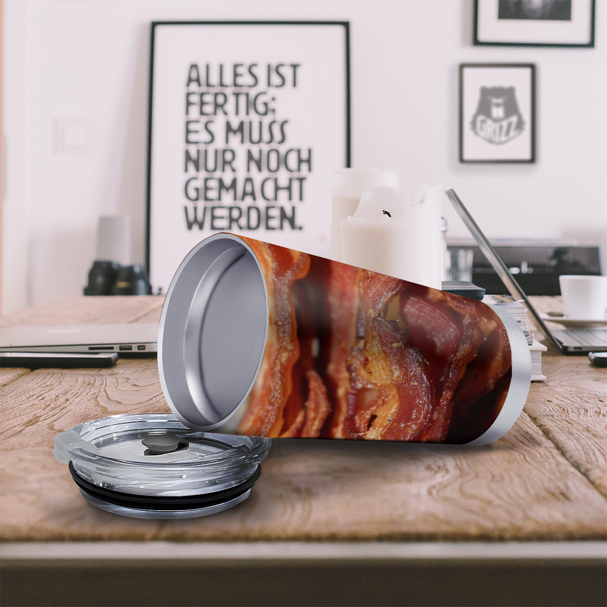 Bacon Crispy Print Tumbler-grizzshop