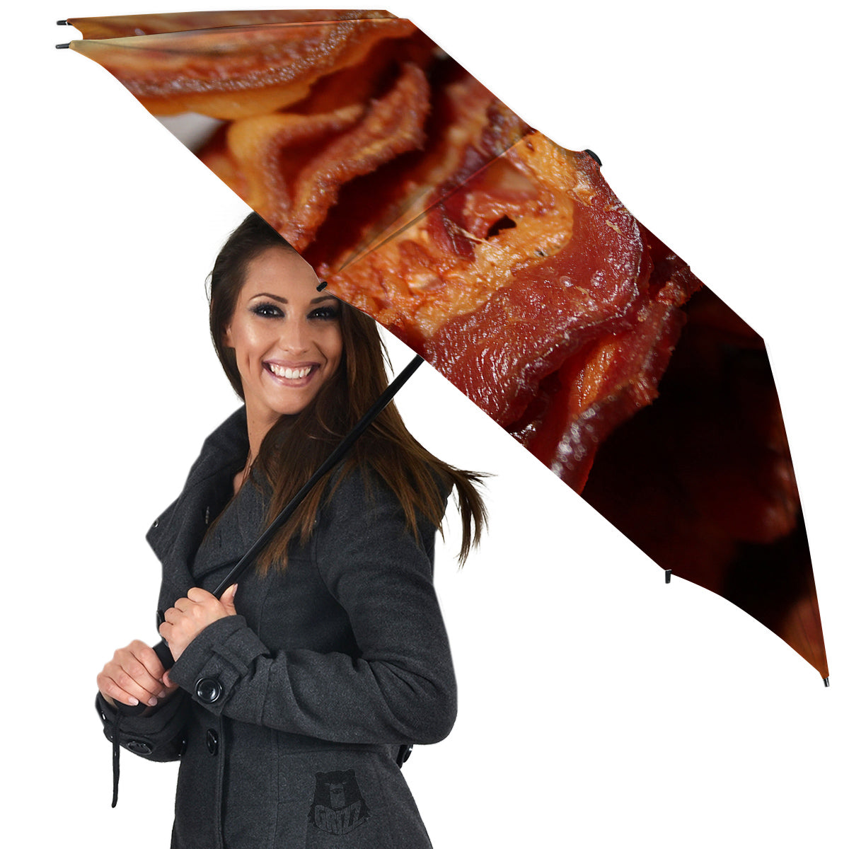 Bacon Crispy Print Umbrella-grizzshop