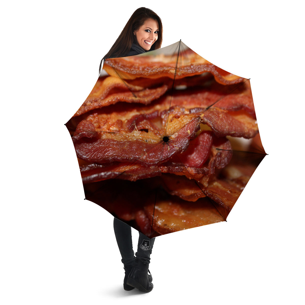Bacon Crispy Print Umbrella-grizzshop