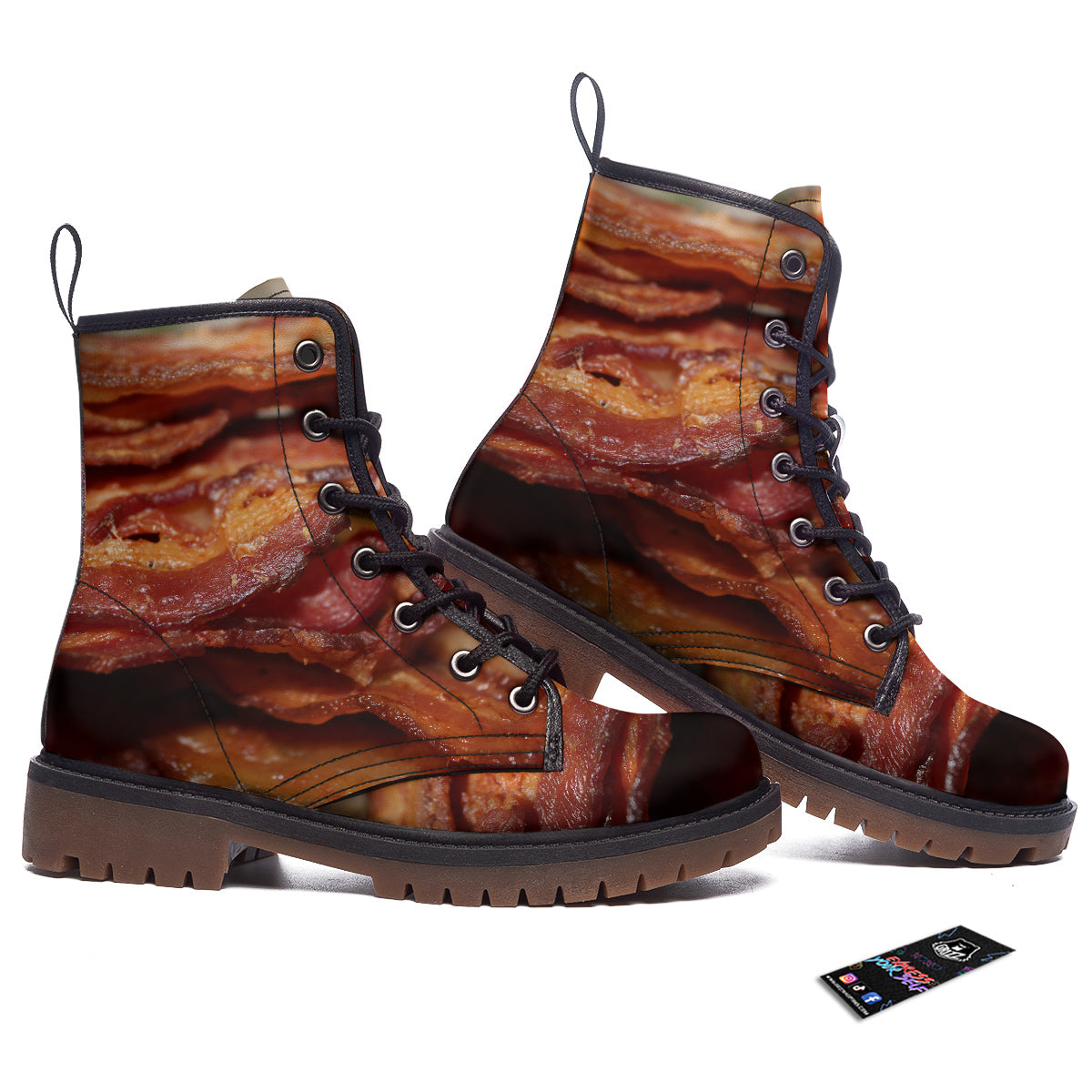 Bacon Crispy Print Work Boots-grizzshop