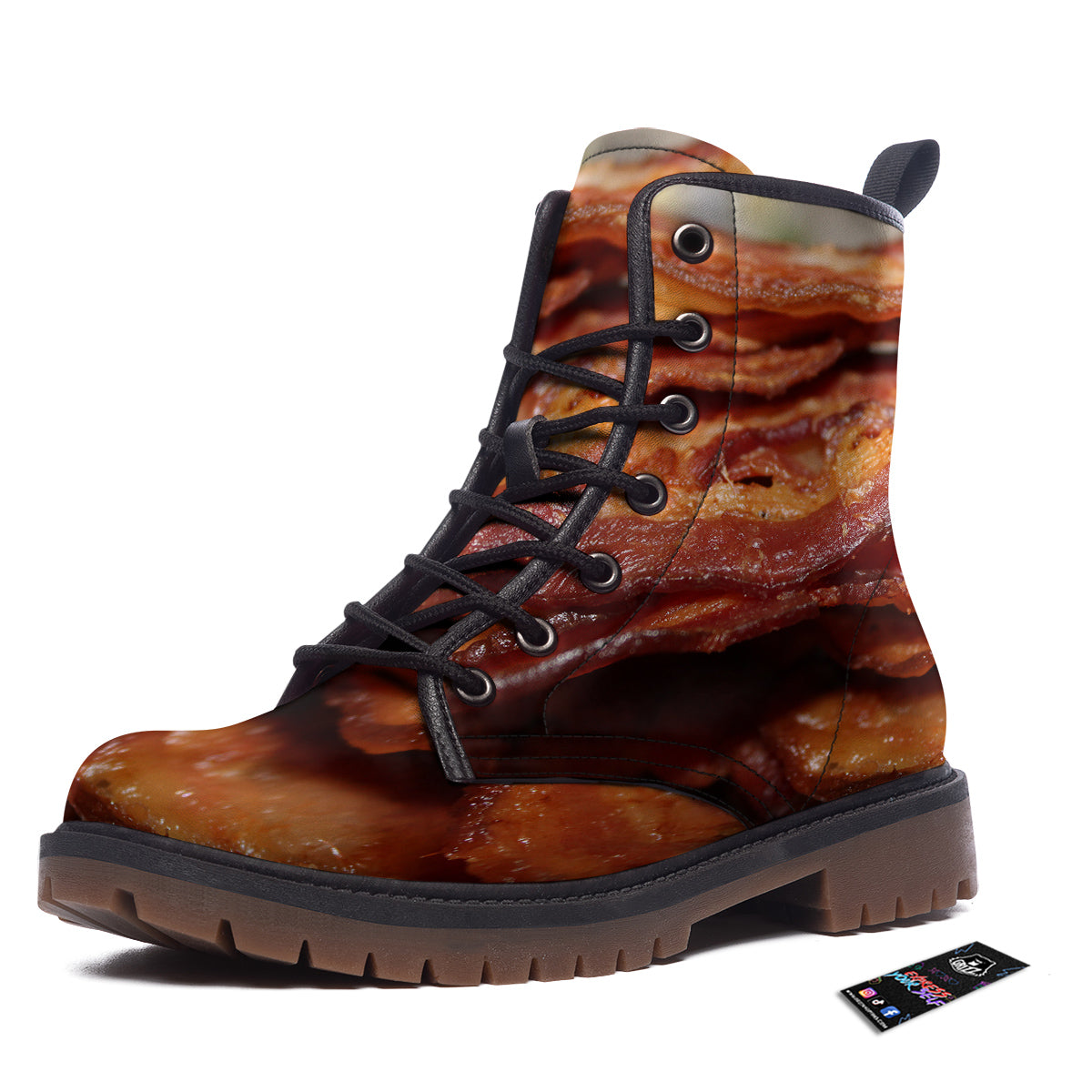 Bacon Crispy Print Work Boots-grizzshop