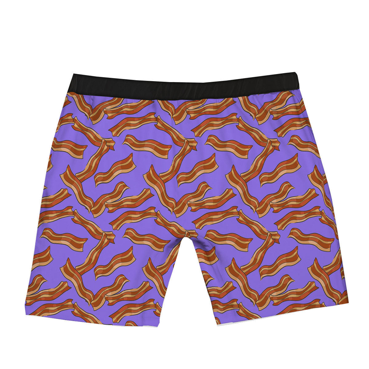 Bacon Purple Print Pattern Boxer Briefs-grizzshop