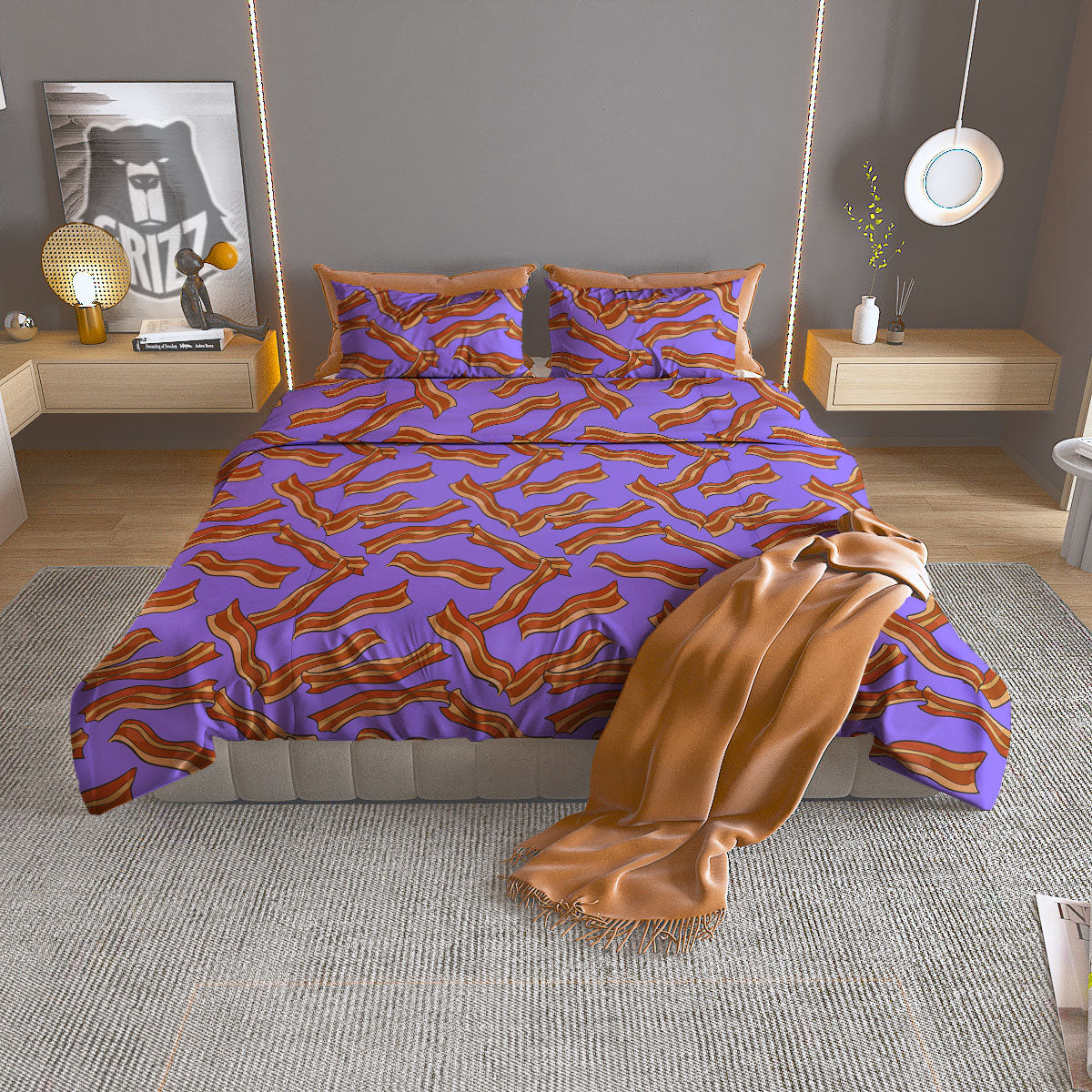 Aztec Trippy Turquoise Ethnic Print Pattern Duvet Cover Bedding Set