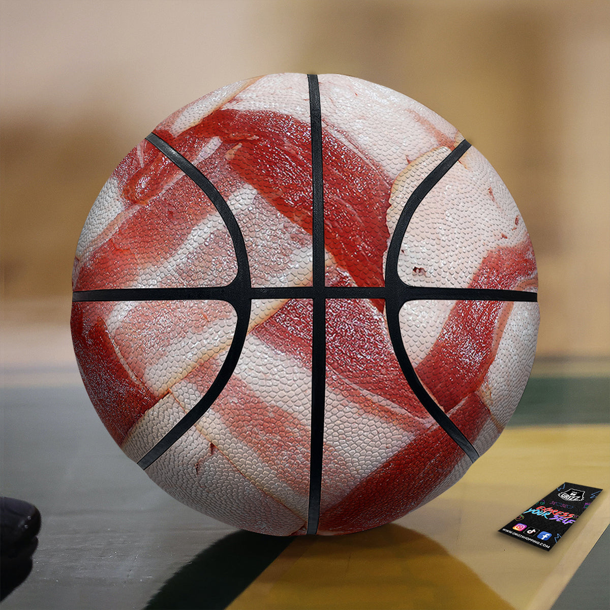 Bacon Weaving Print Basketball