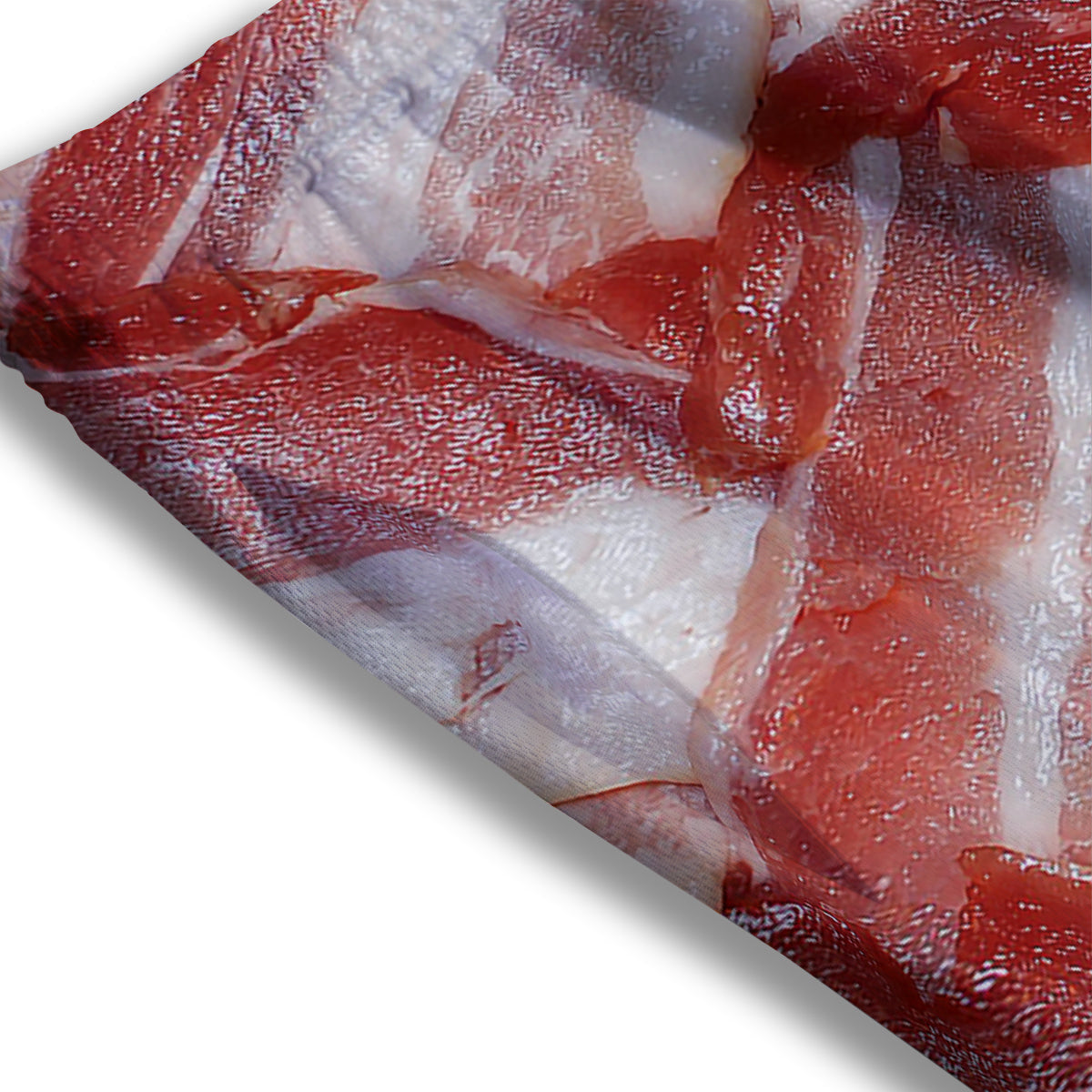 Bacon Weaving Print Mesh Shorts