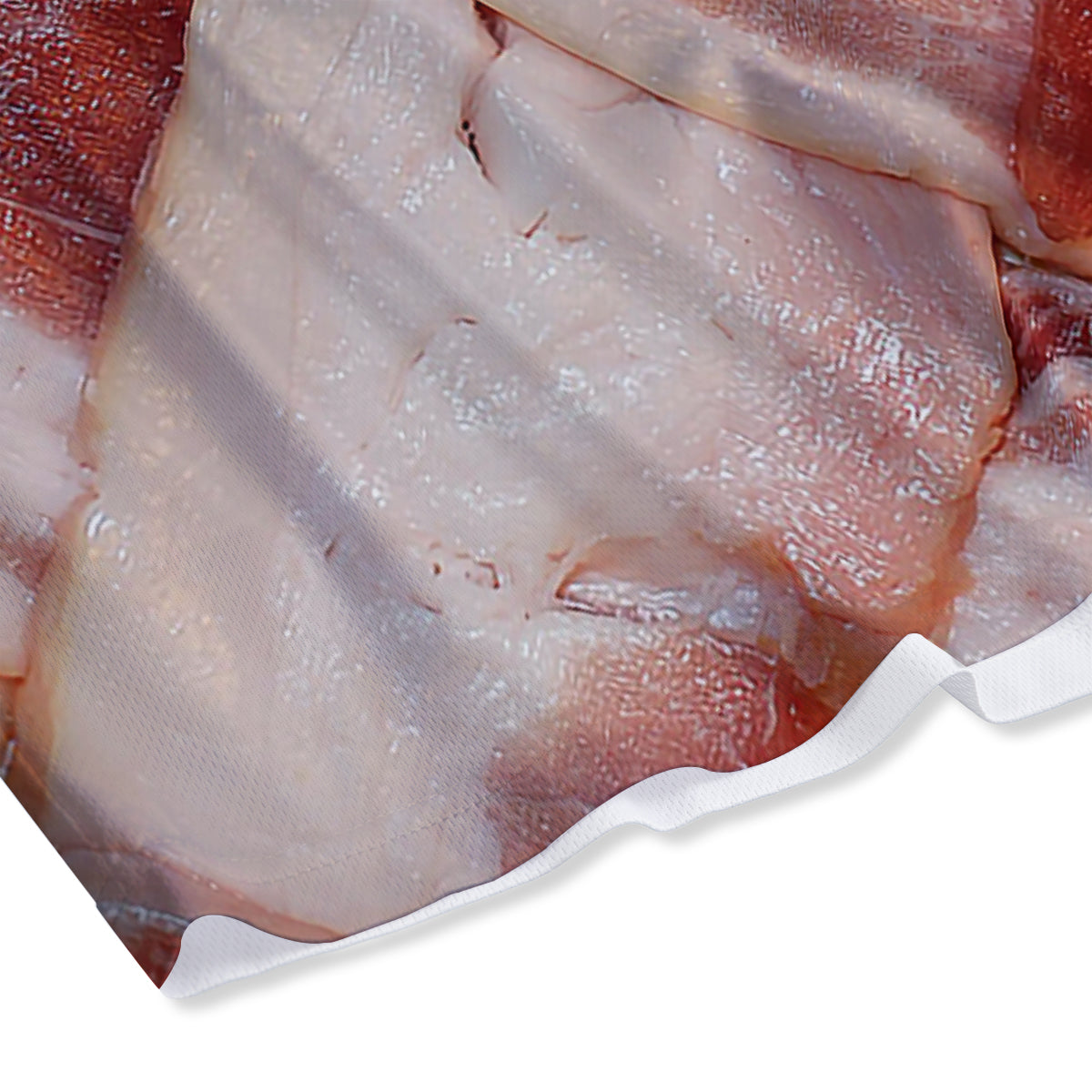 Bacon Weaving Print Mesh Shorts
