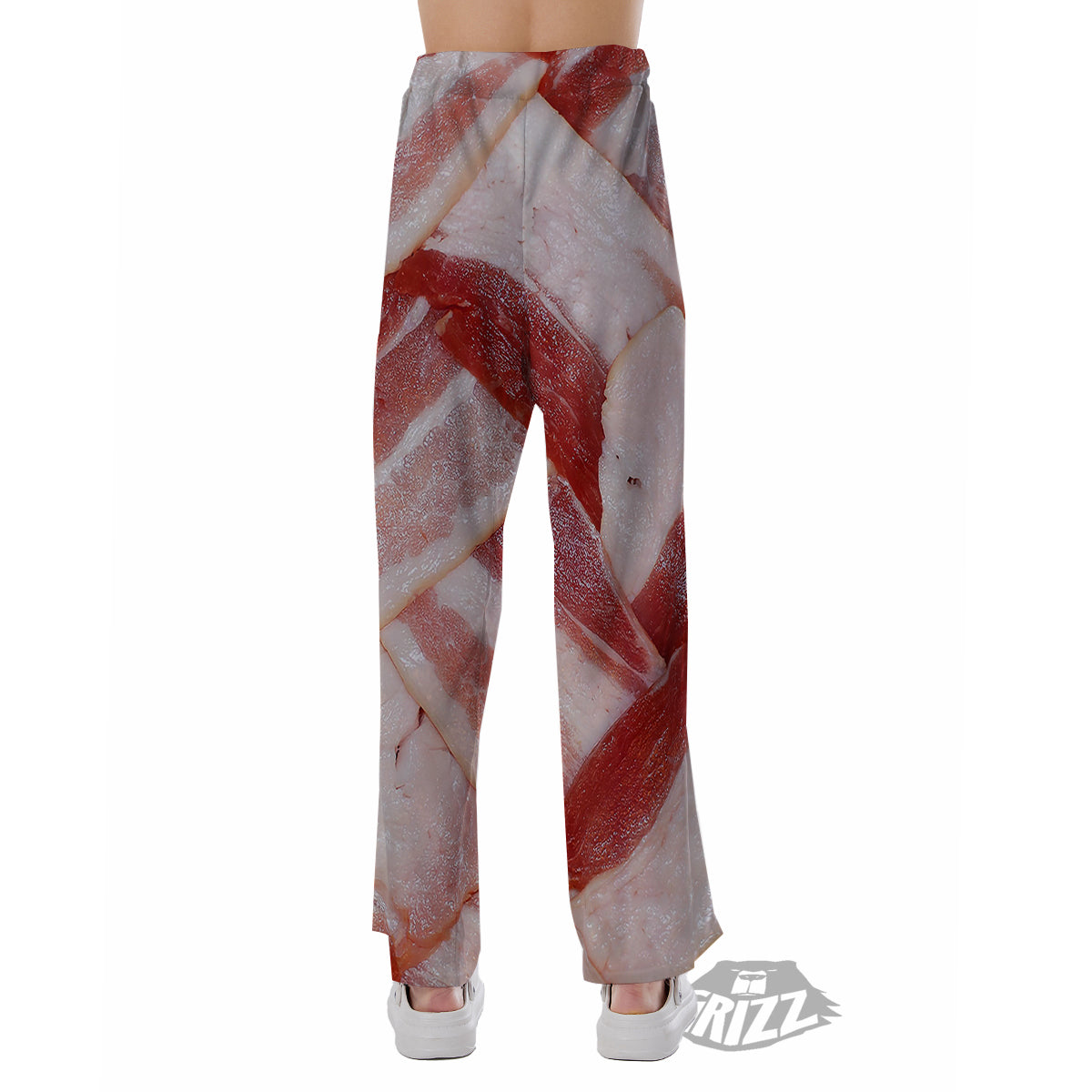Bacon Weaving Print Pajama Pants-grizzshop