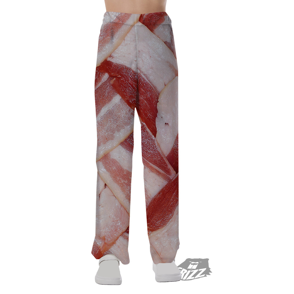 Bacon Weaving Print Pajama Pants-grizzshop