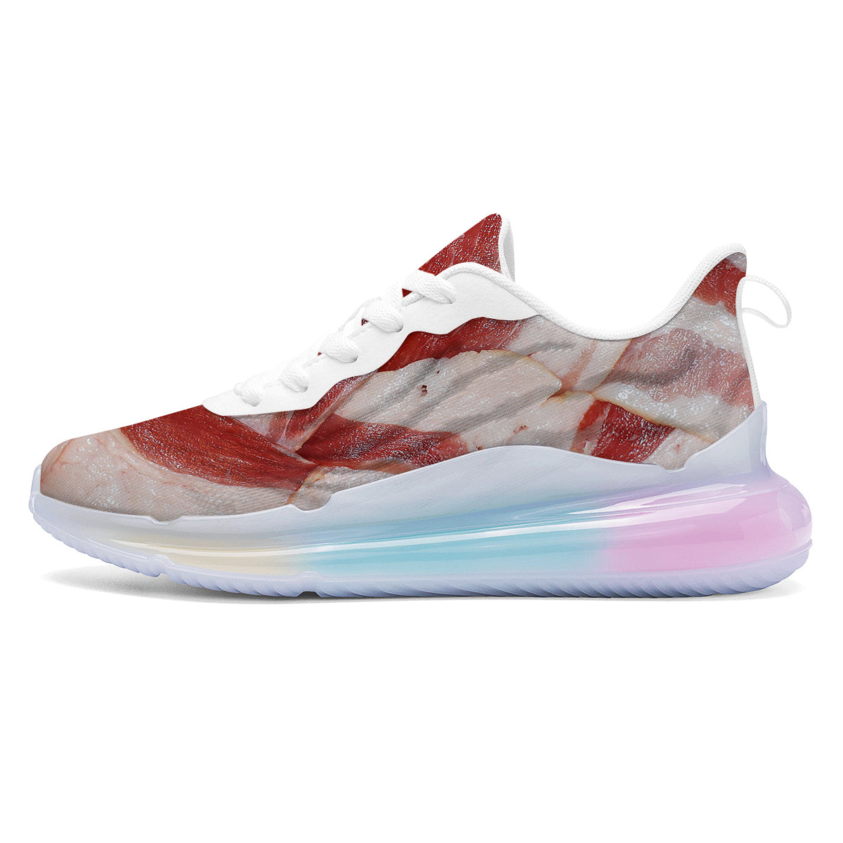 Bacon Weaving Print Running Sneakers-grizzshop