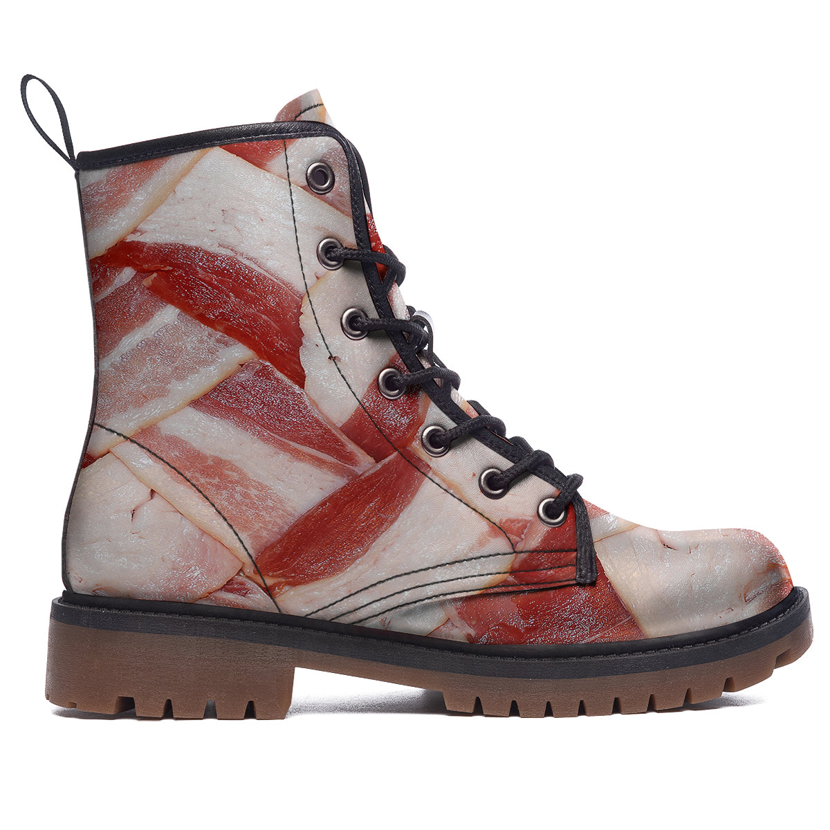 Bacon Weaving Print Work Boots-grizzshop