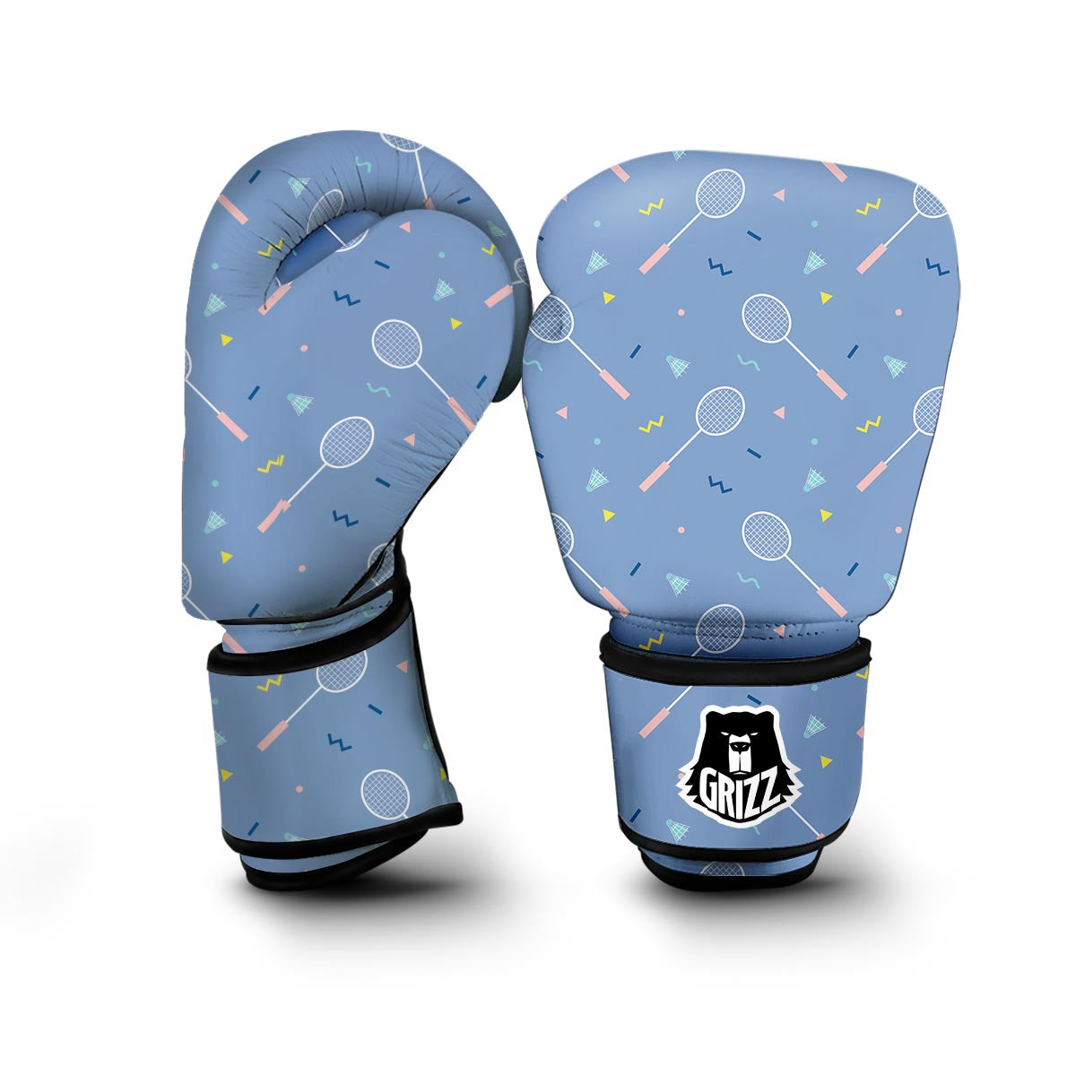 Badminton Cute Print Pattern Boxing Gloves-grizzshop