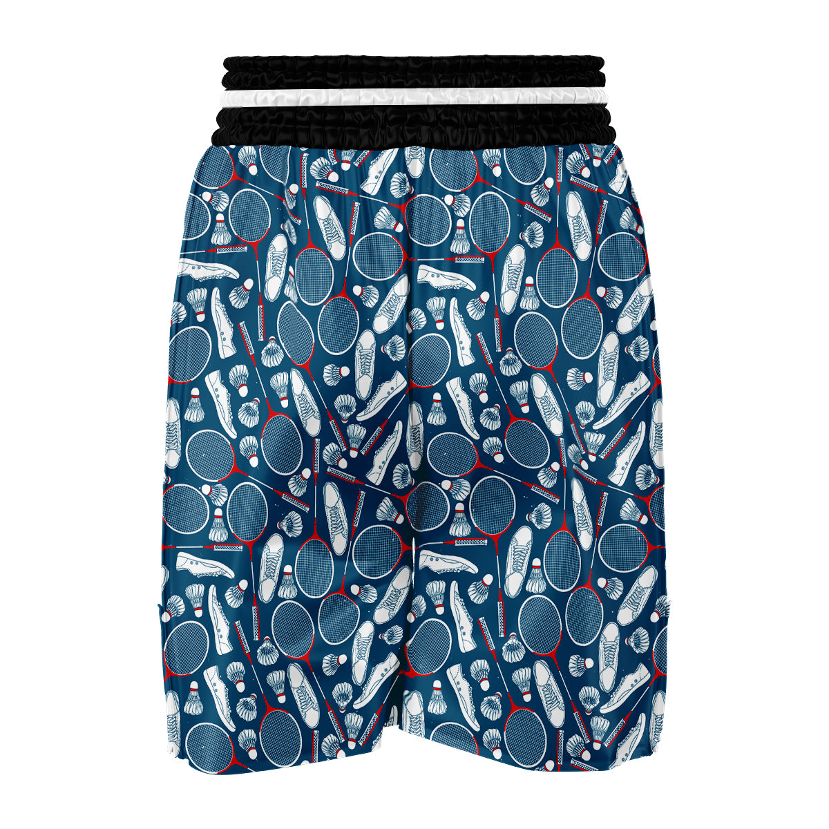 Badminton Print Pattern Boxing Shorts-grizzshop
