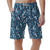 Badminton Print Pattern Men's Shorts-grizzshop