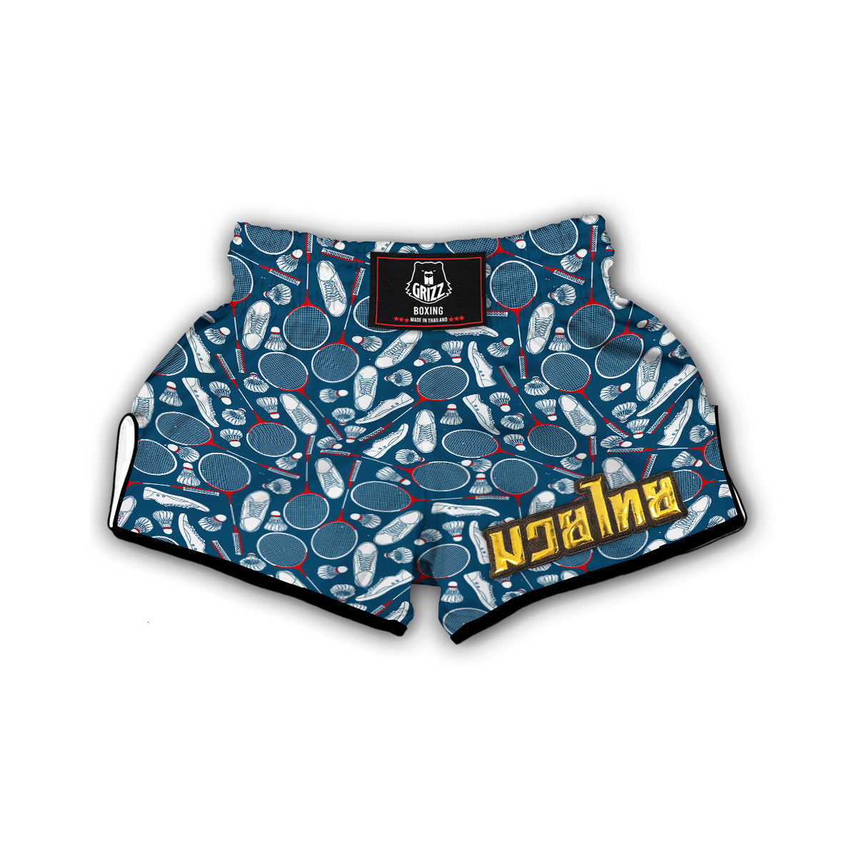 Badminton Print Pattern Muay Thai Boxing Shorts-grizzshop