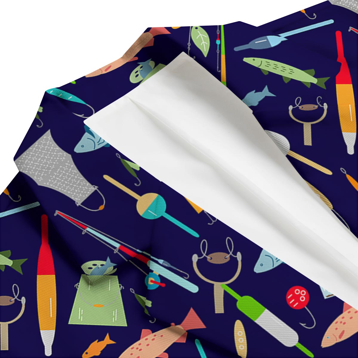 Bait Bass Fishing Print Pattern Men's Blazer-grizzshop