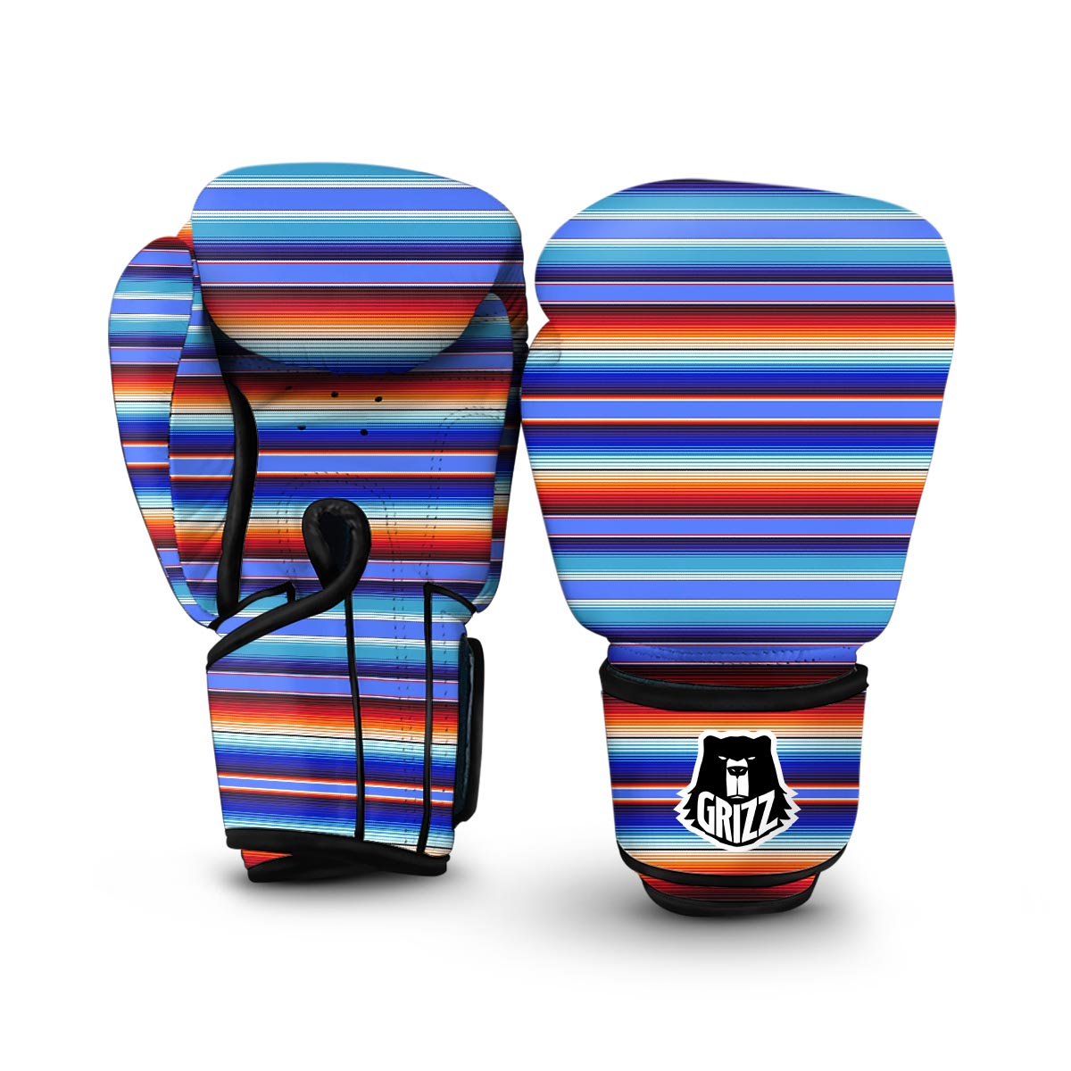 Baja Mexican Blanket Serape Pattern Print Boxing Gloves-grizzshop