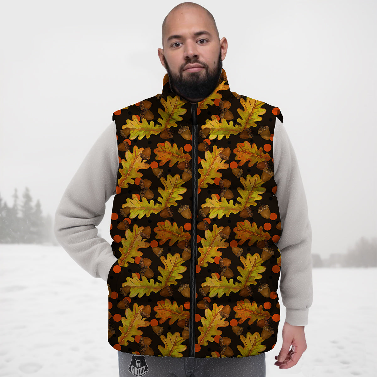 Baja Mexican Blanket Serape Pattern Print Down Vest