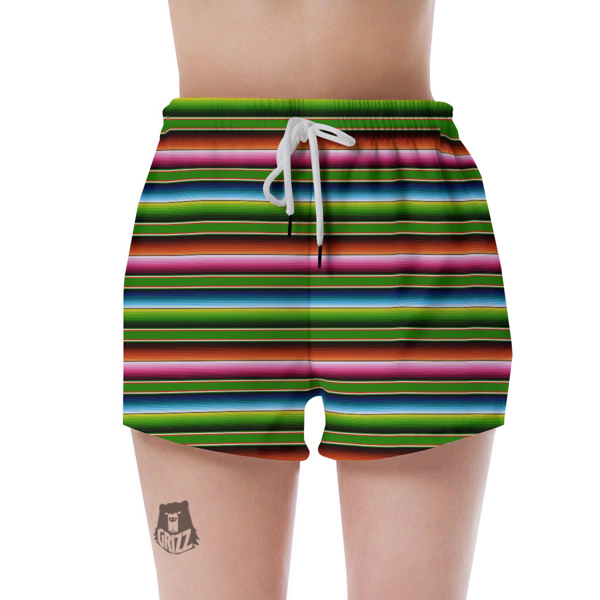 Baja Mexican Print Women's Shorts-grizzshop