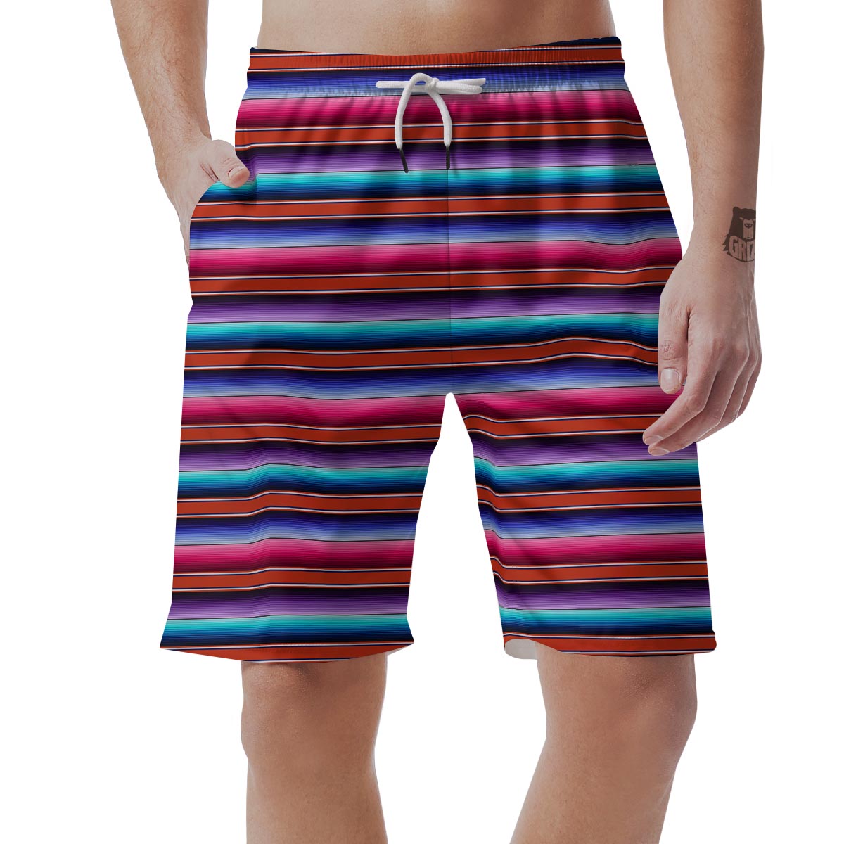 Baja Serape Men's Shorts-grizzshop