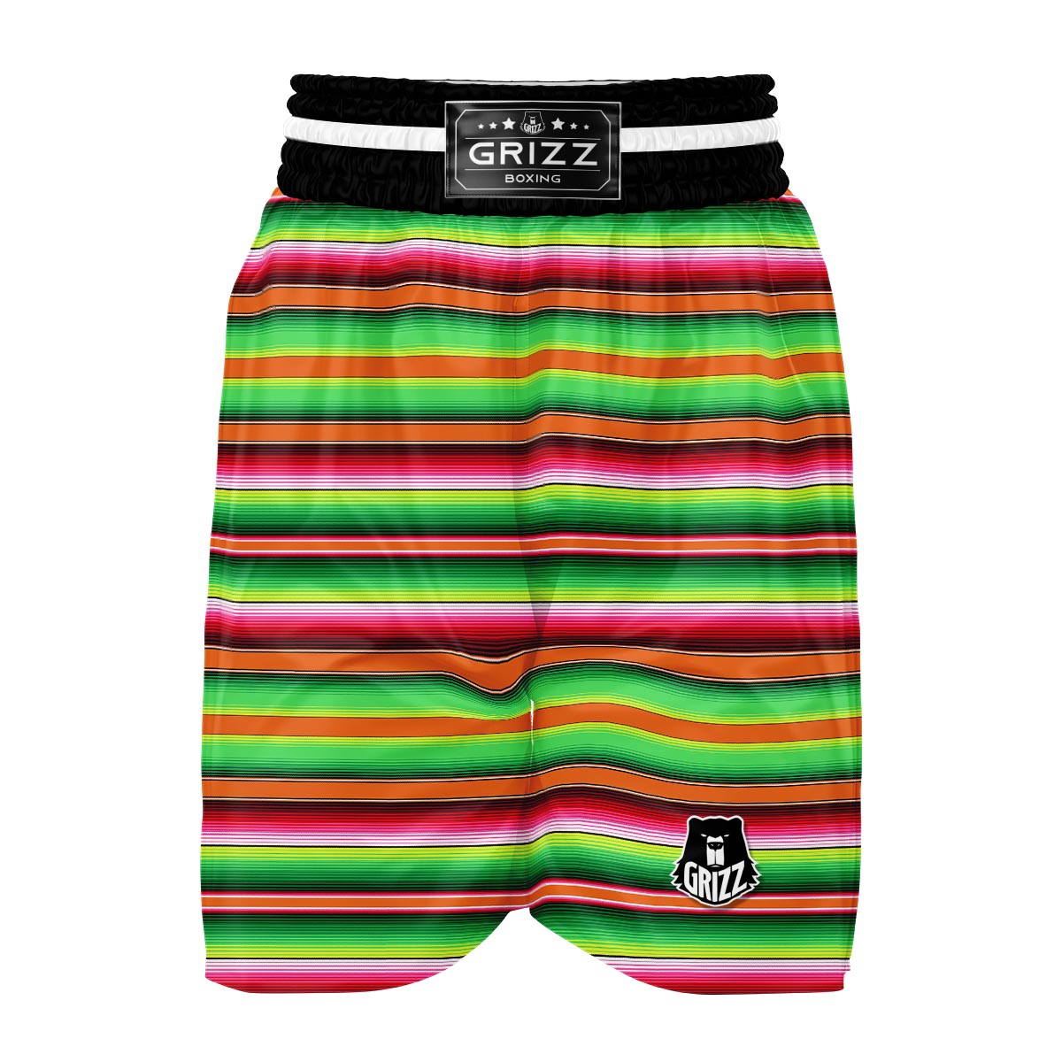 Baja Serape Mexican Blanket Pattern Print Boxing Shorts-grizzshop