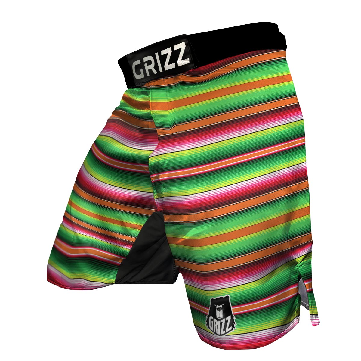 Baja Serape Mexican Blanket Pattern Print MMA Shorts-grizzshop
