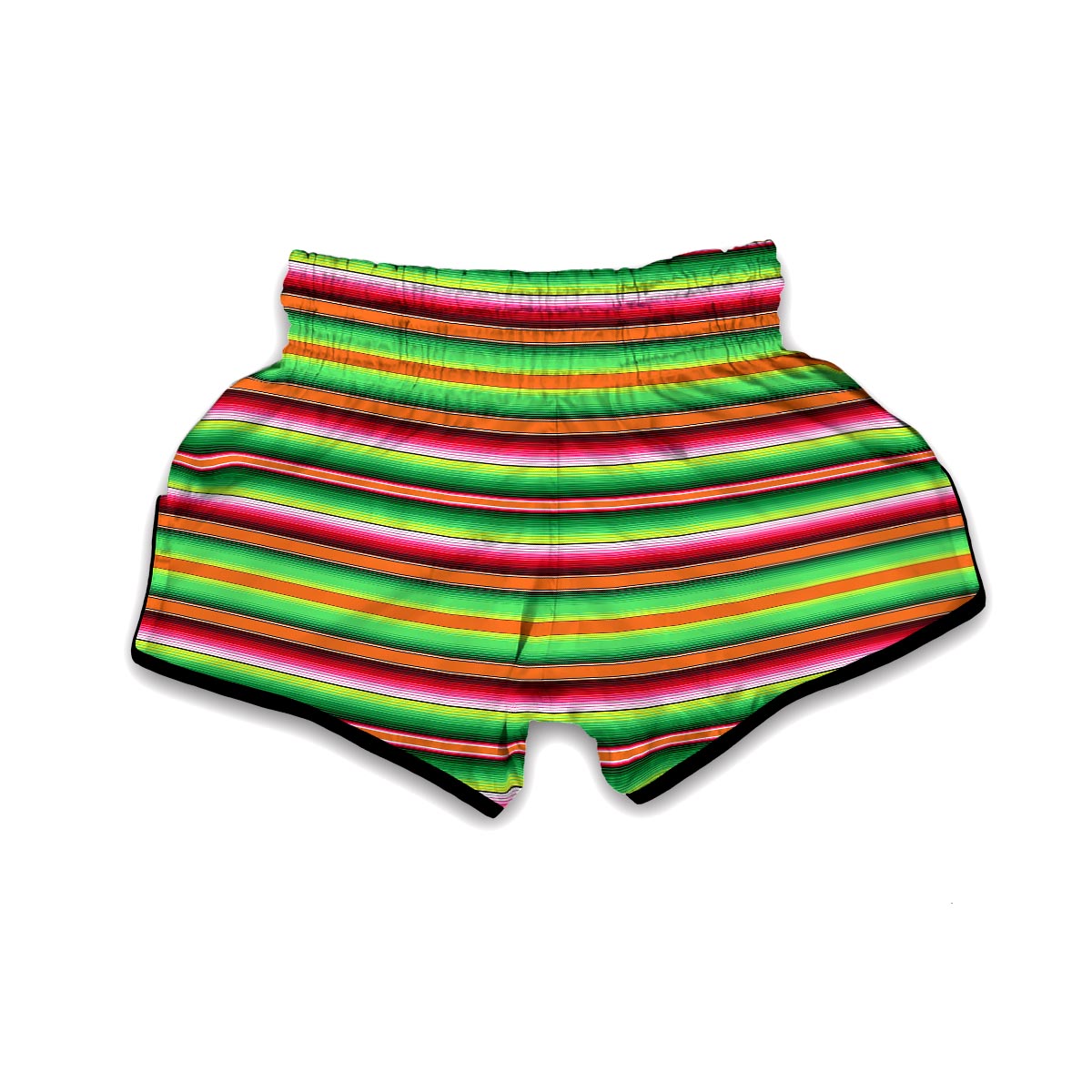 Baja Serape Mexican Blanket Pattern Print Muay Thai Boxing Shorts-grizzshop