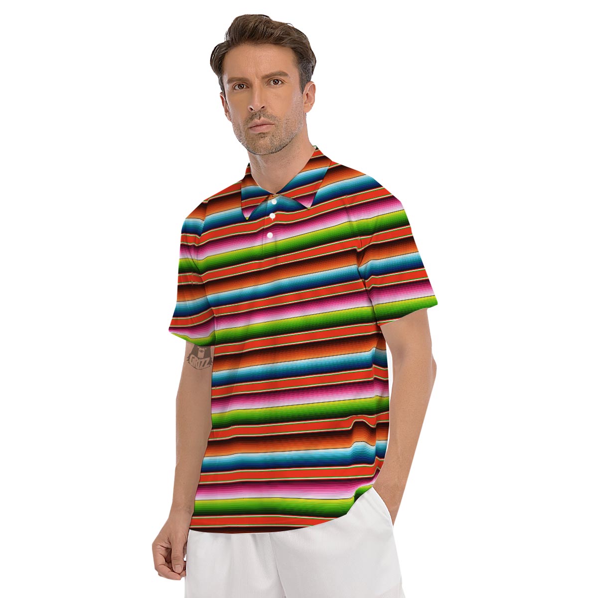 Baja Mexican Men's Golf Shirts-grizzshop