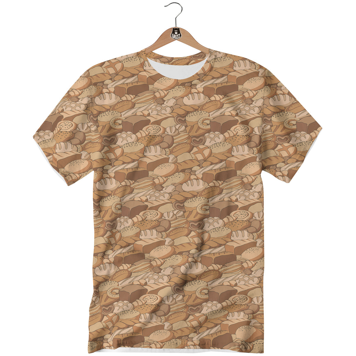Bakery Bread Vintage Color Print Pattern T-Shirt-grizzshop