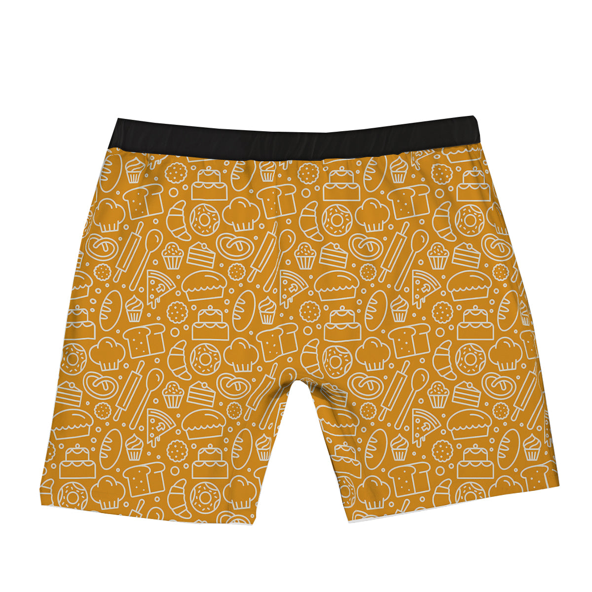 Bakery Yellow Print Pattern Boxer Briefs-grizzshop