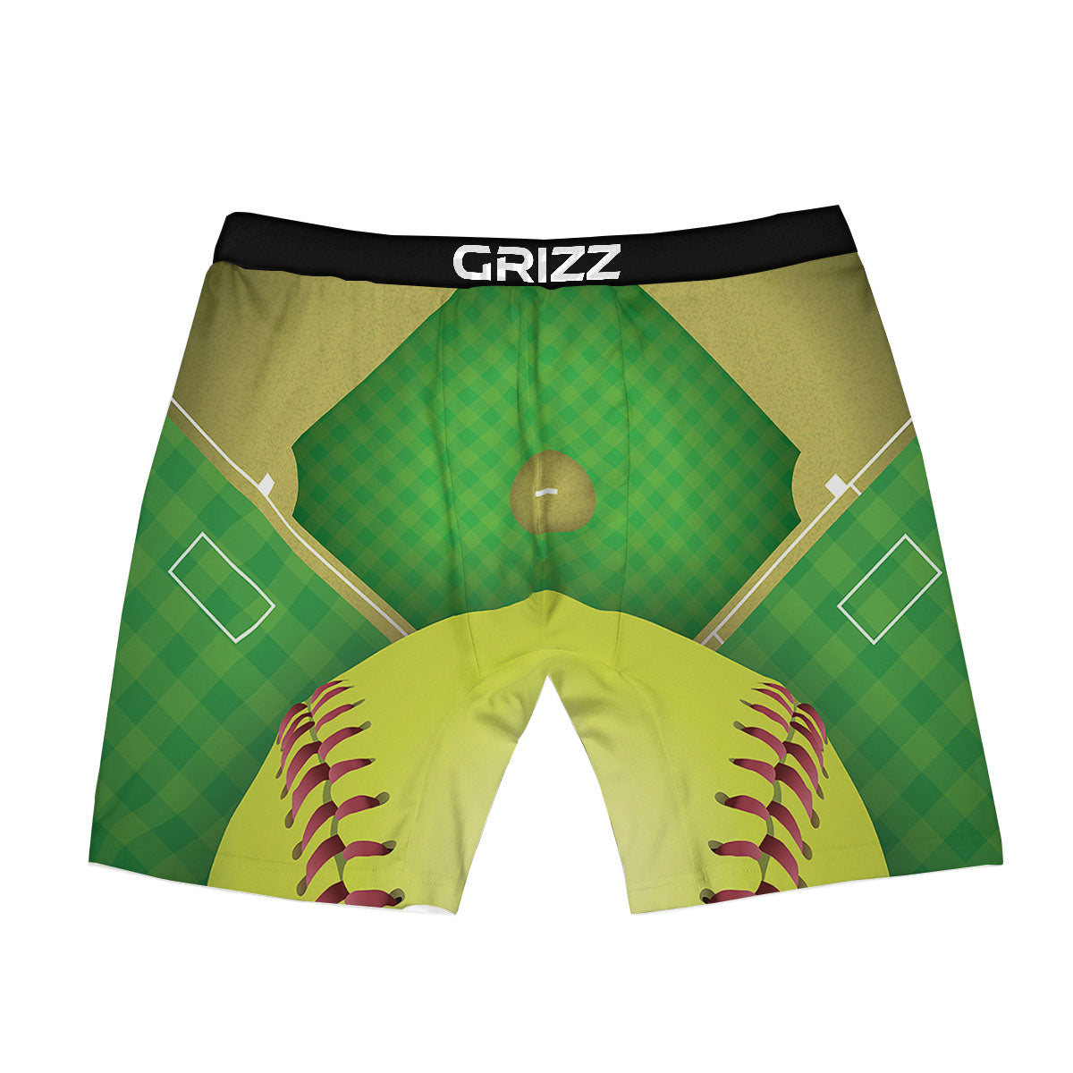 Ball And Softball Field Print Boxer Briefs-grizzshop