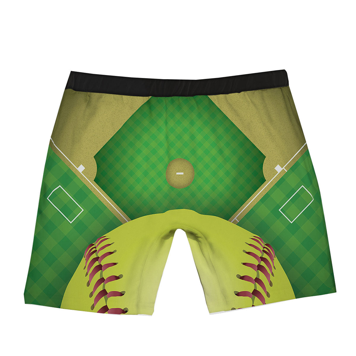Ball And Softball Field Print Boxer Briefs-grizzshop