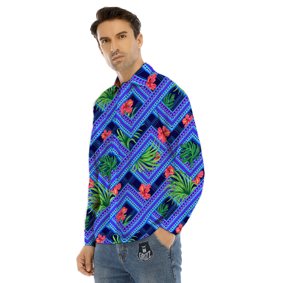 Ball And Softball Field Print Men's Dress Shirts-grizzshop
