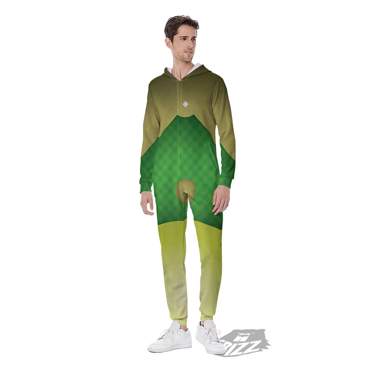 Ball And Softball Field Print Men's Jumpsuit-grizzshop