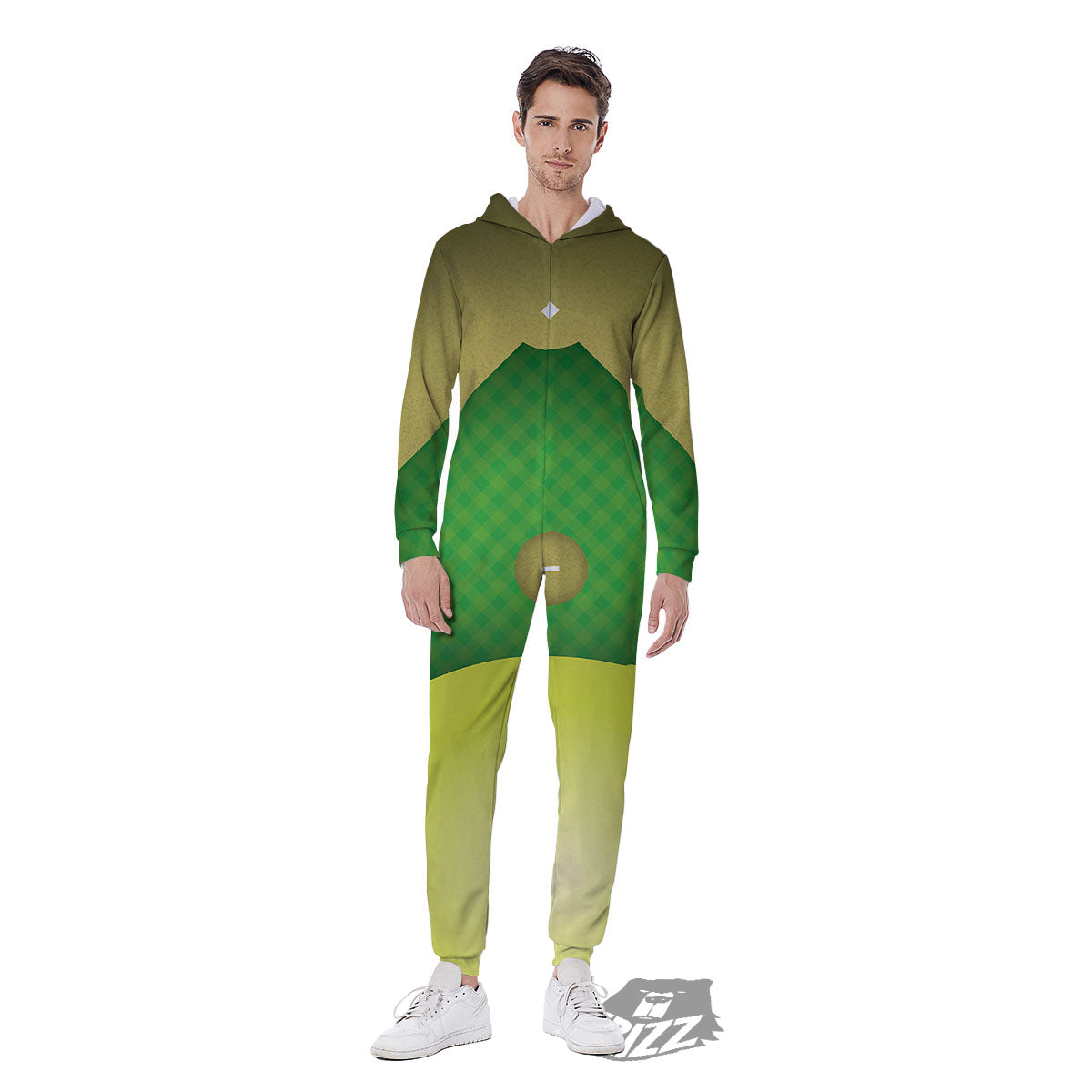 Ball And Softball Field Print Men's Jumpsuit-grizzshop