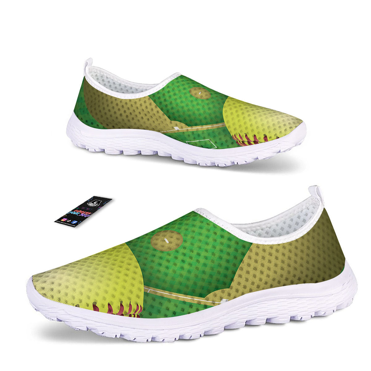 Ball And Softball Field Print Nurse Shoes-grizzshop