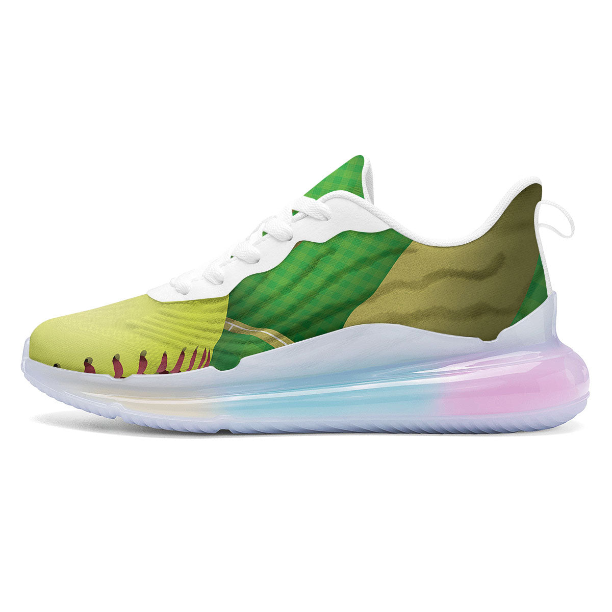 Ball And Softball Field Print Running Sneakers-grizzshop