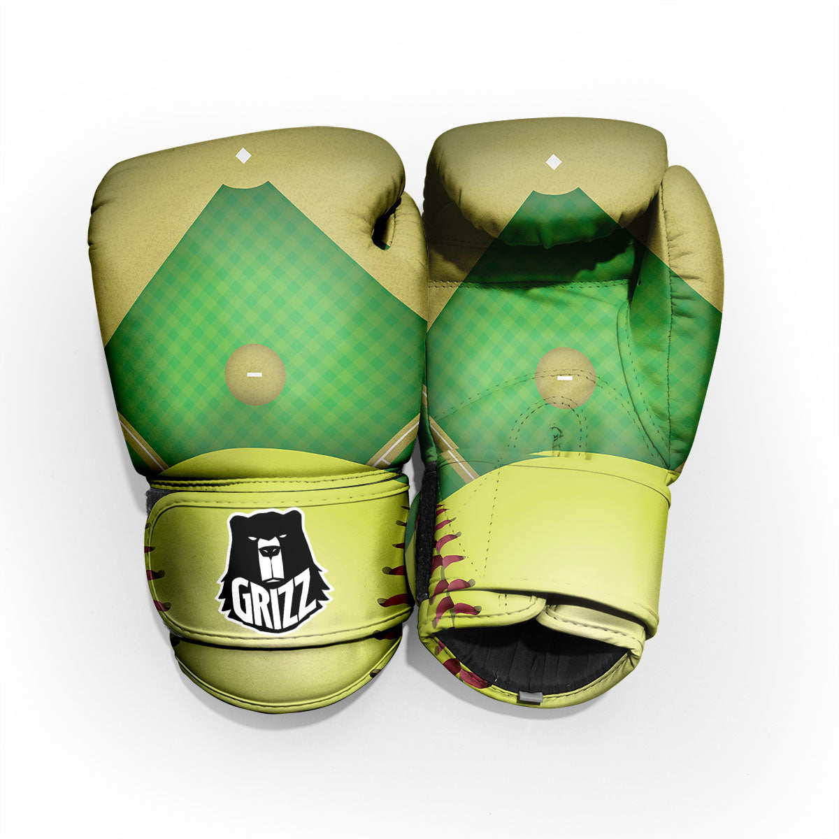 Ball And Softball Field Print Pro Boxing Glove