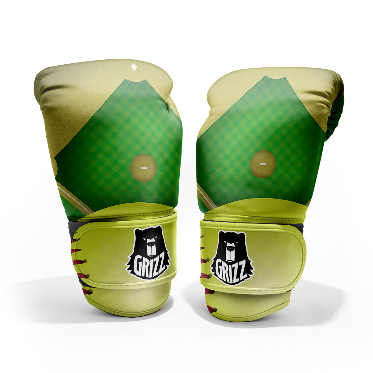 Ball And Softball Field Print Pro Boxing Glove