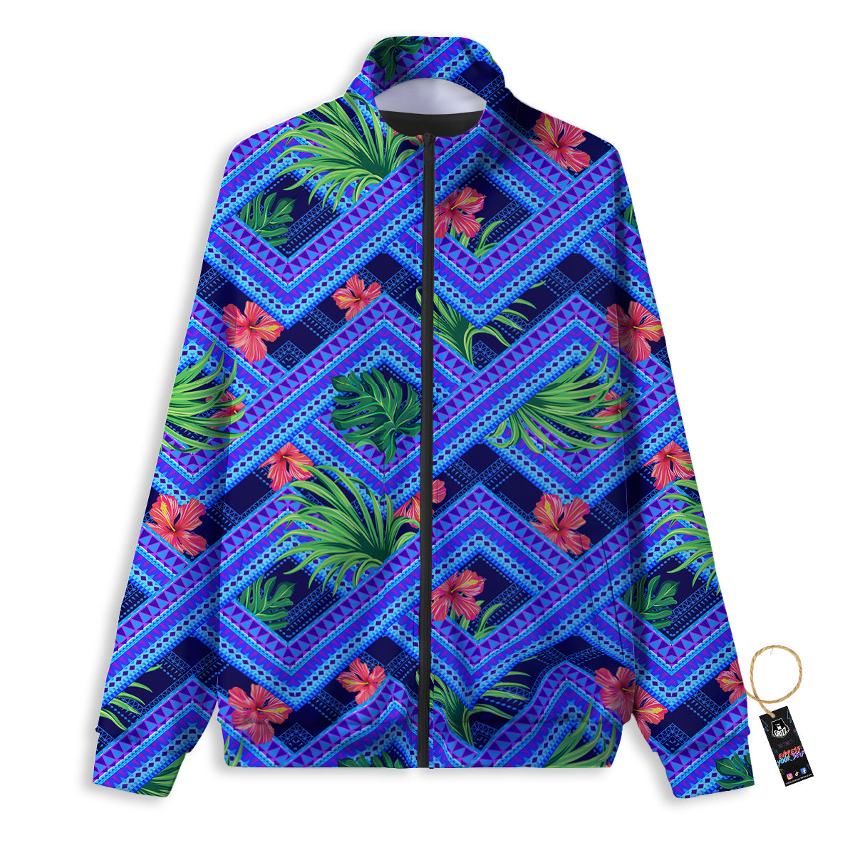 Ball And Softball Field Print Track Jacket-grizzshop
