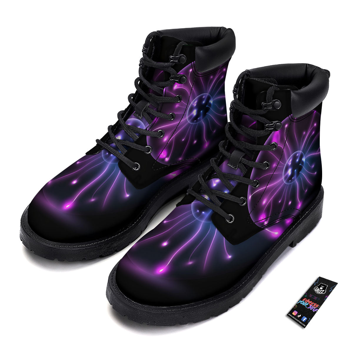Ball Plasma Print Boots-grizzshop