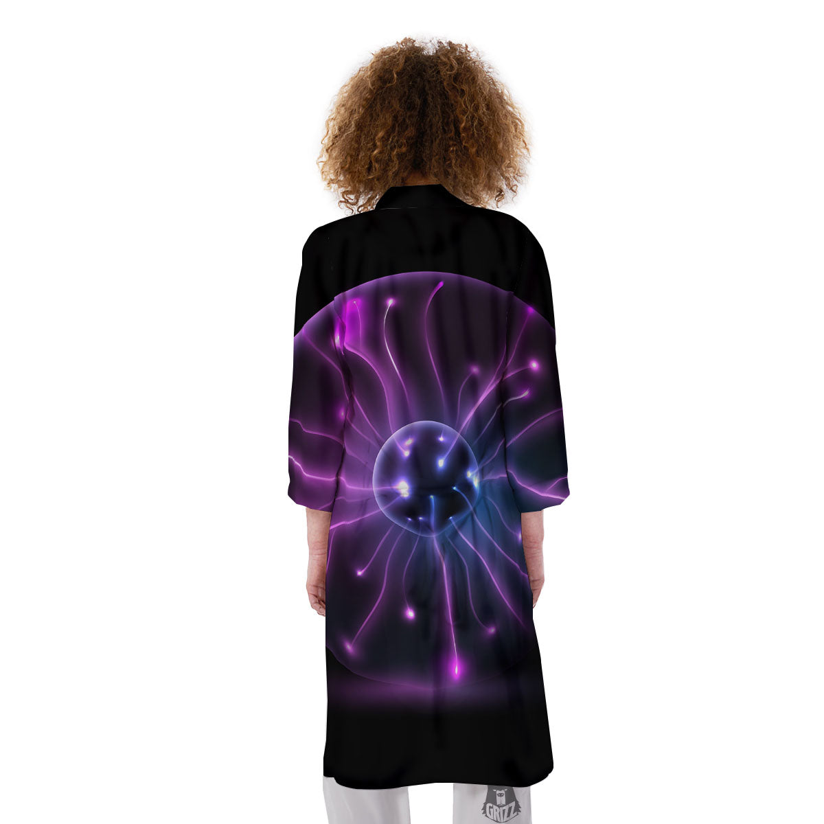 Ball Plasma Print Kimono-grizzshop