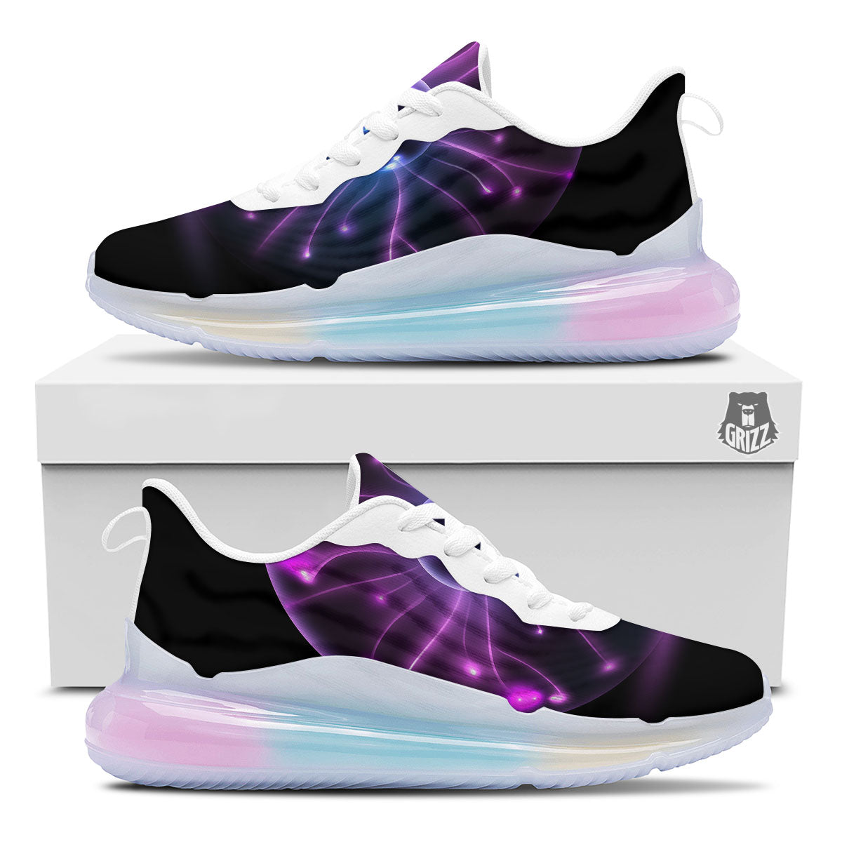 Ball Plasma Print Running Sneakers-grizzshop