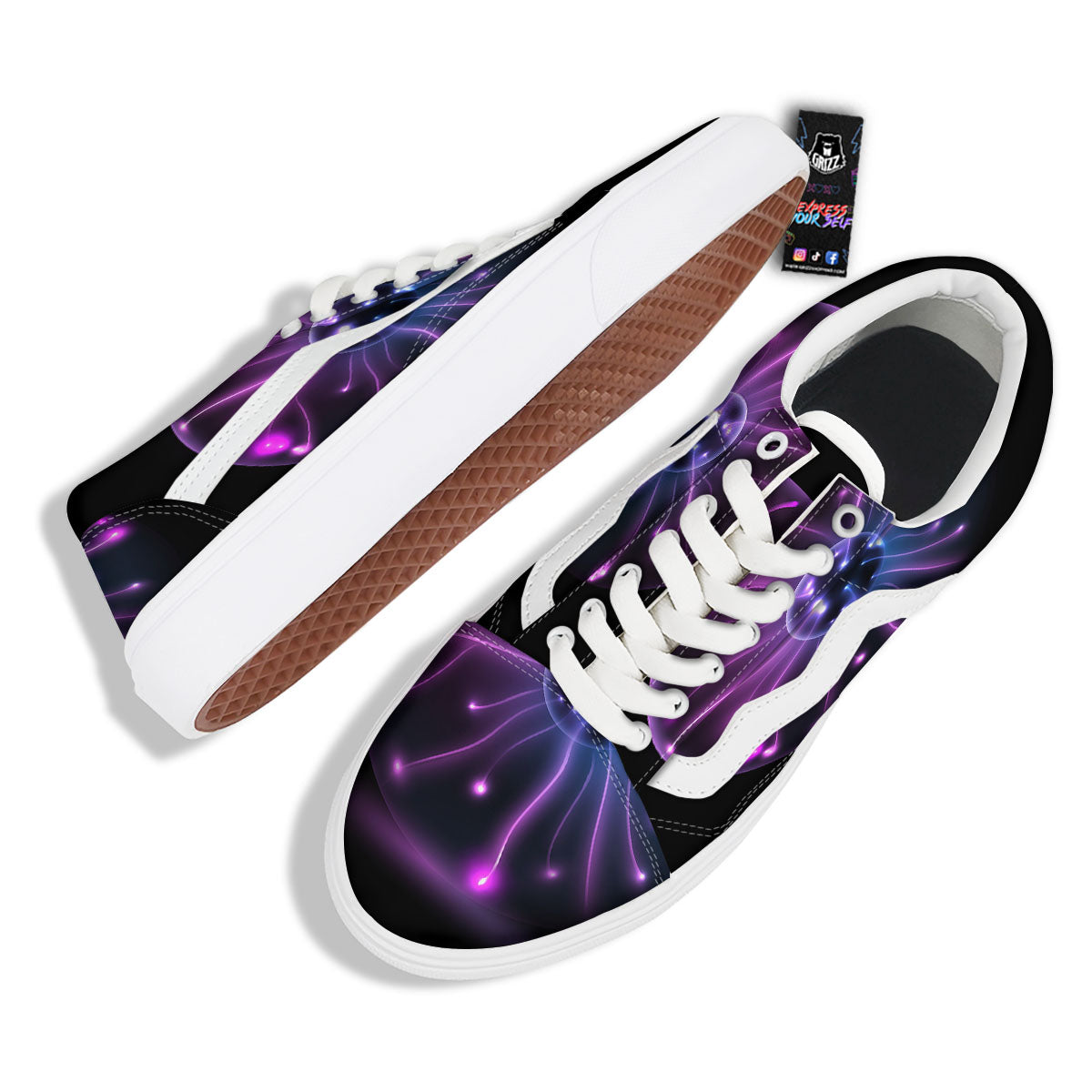 Ball Plasma Print Skate Shoes-grizzshop