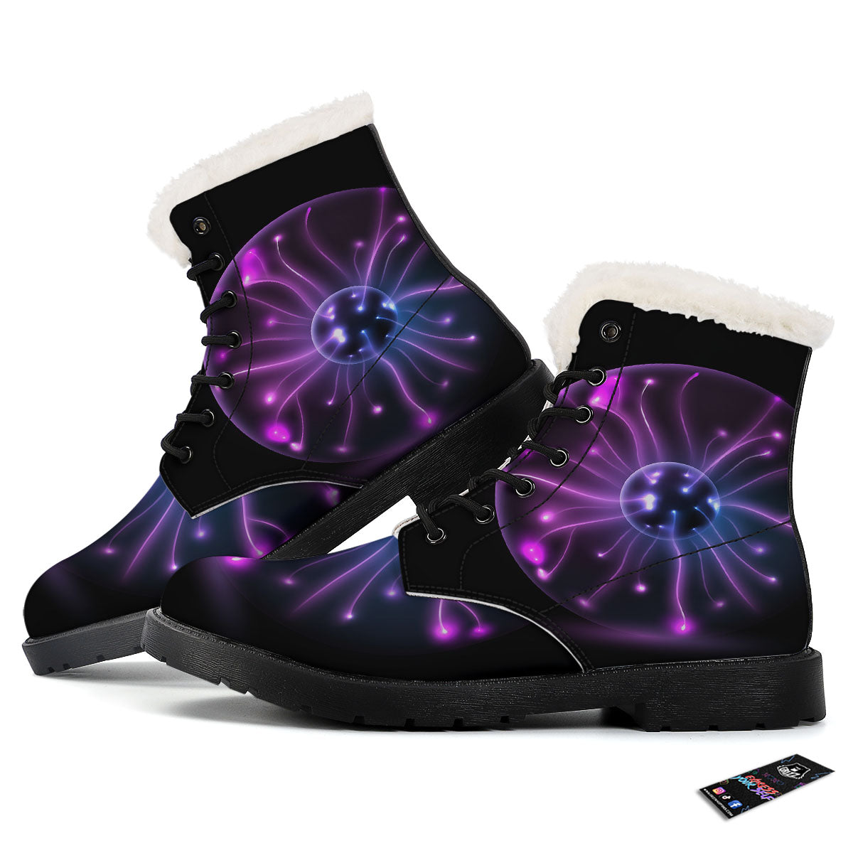 Ball Plasma Print Winter Boots-grizzshop