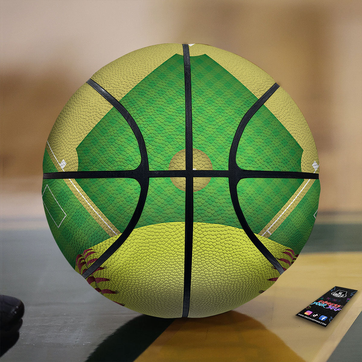 Aztec Tropical Hibiscus Flower Print Pattern Basketball