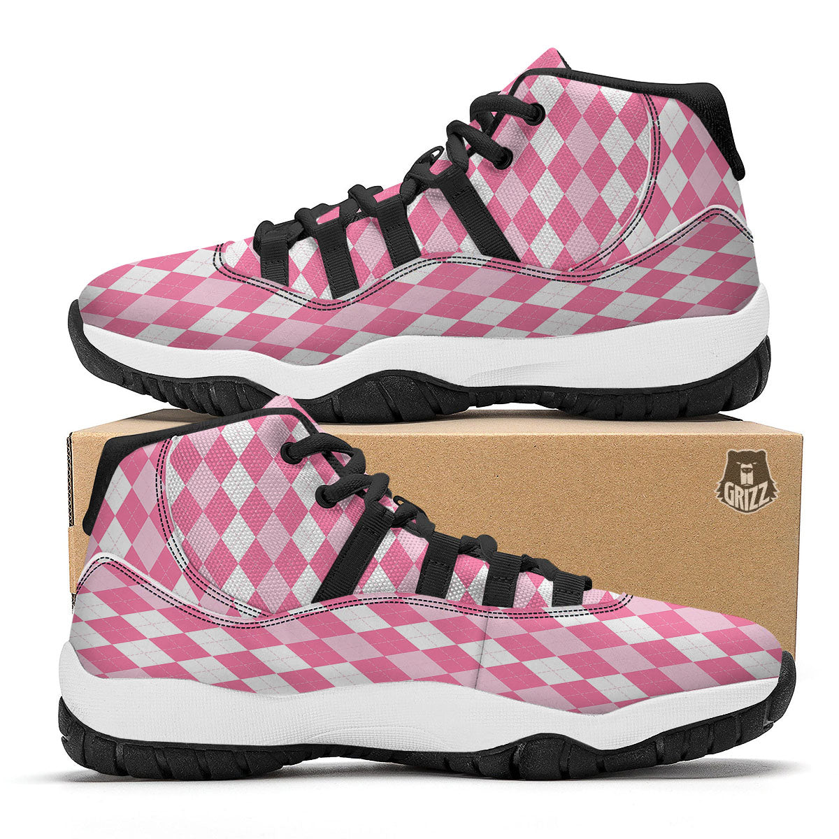 Ballet Dancing Print Pattern Black Bball Shoes-grizzshop