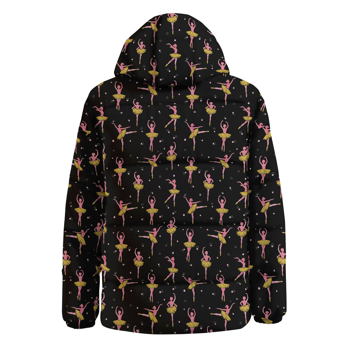 Ballet Dancing Print Pattern Down Jacket-grizzshop