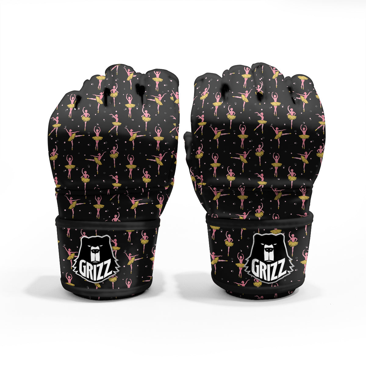 Ballet Dancing Print Pattern MMA Gloves-grizzshop
