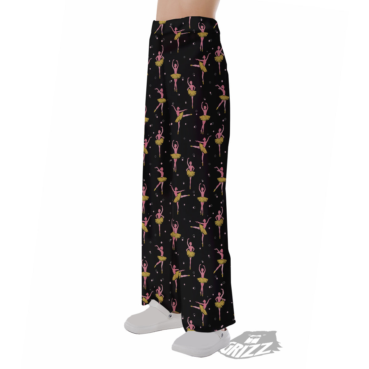 Ballet Dancing Print Pattern Pajama Pants-grizzshop
